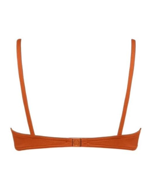 Eres Orange Triangle Bikini Top