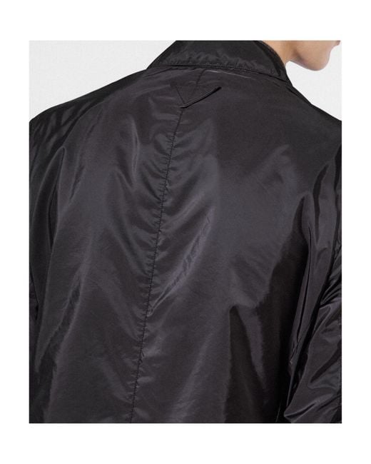 Prada Black Re-Nylon Single-Breasted Tailored Blazer for men