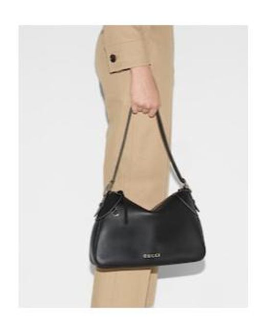 Gucci Black Gg Emblem Medium Shoulder Bag