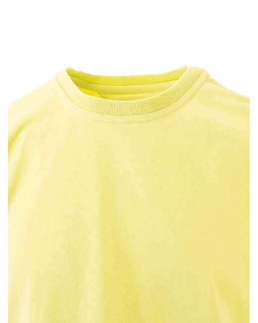 Bottega Veneta Yellow Short-Sleeve Cotton T-Shirt for men