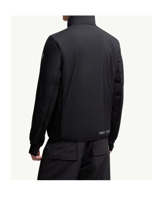 Moncler Blue Grenoble Araripe Zip-Up High Neck Jacket for men