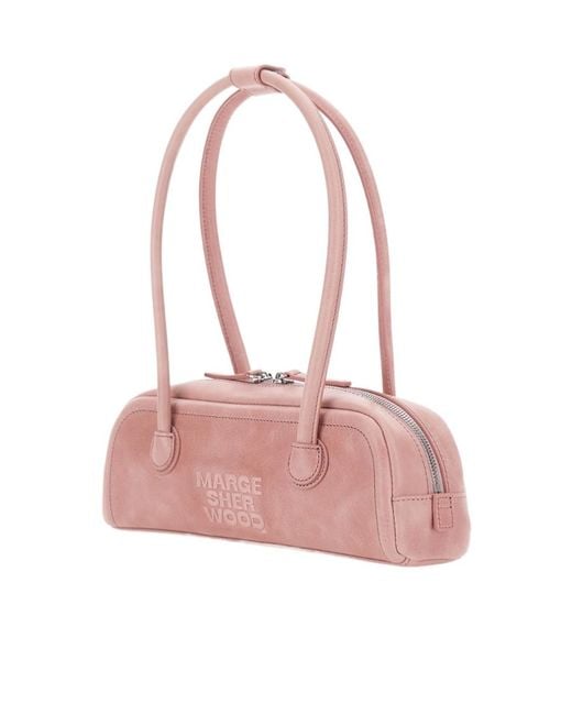 MARGE SHERWOOD Pink Soft Boston Mini Shoulder Bag