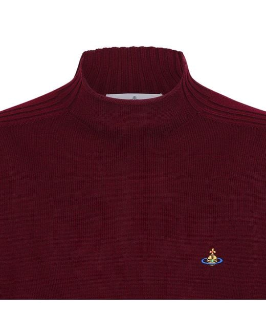 Vivienne Westwood Orb Embroidered Fisherman Jumper for men