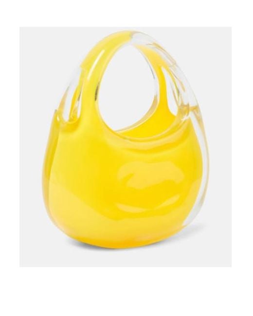 Coperni Yellow Swipe Micro Shoulder Bag
