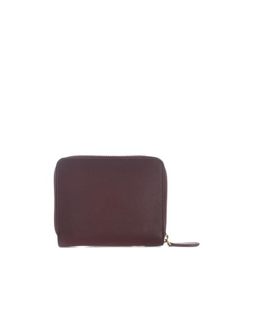 Pinko Brown Square Zip-Around Purse