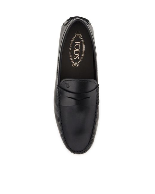 Tod's Black City Gommino Driving Loafers for men