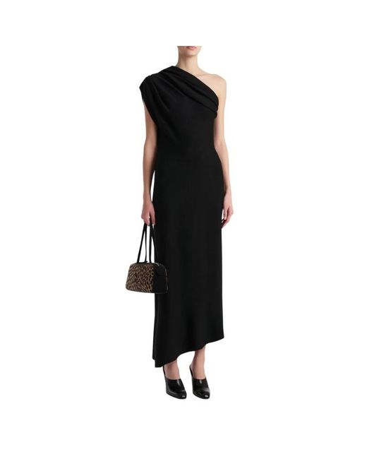 Khaite Black Asymmetric Dress