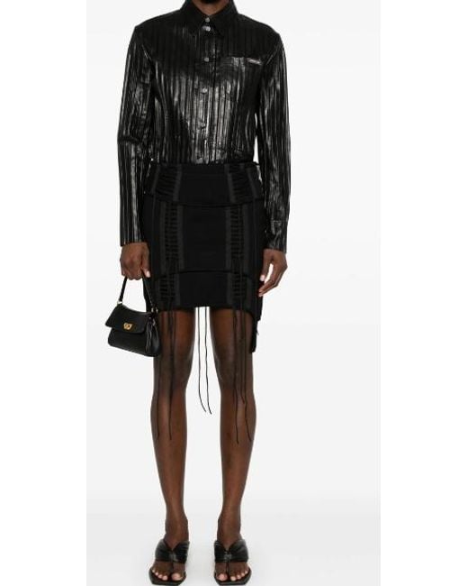 Helmut Lang Black Aviator Skirt