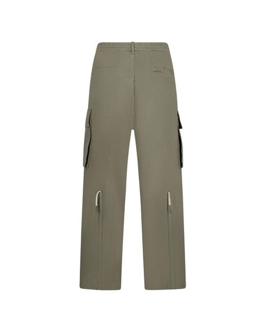 DSquared² Gray Relaxed Cargo Pants for men