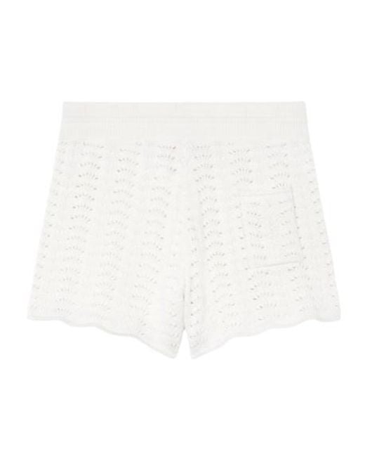 Céline White Mini Shorts
