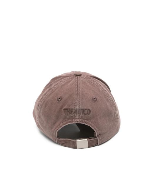 The Attico Brown The Logo Embroidered Cap