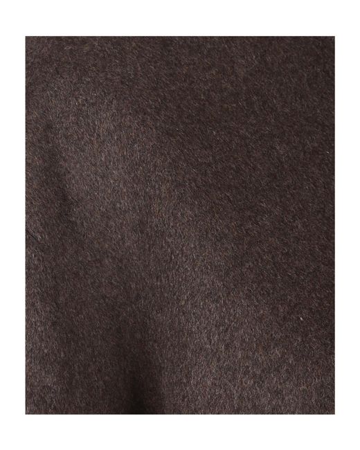 Frankie Shop Brown Stand-Up Collar Knitwear