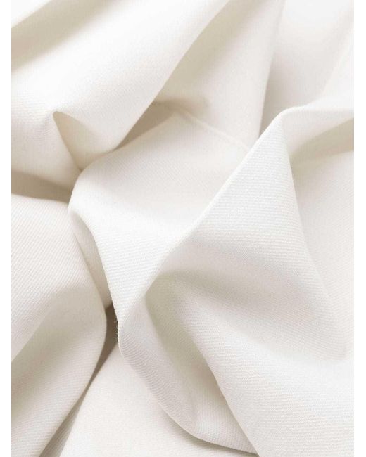 P.A.R.O.S.H. White Tapered Leg Trousers