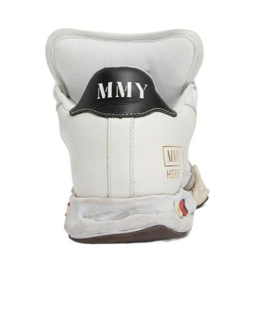 Maison Mihara Yasuhiro White Herbie Puffer Lace-Up Sneakers for men