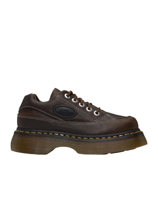Dr. Martens Brown Lace-Up Low-Top Sneakers