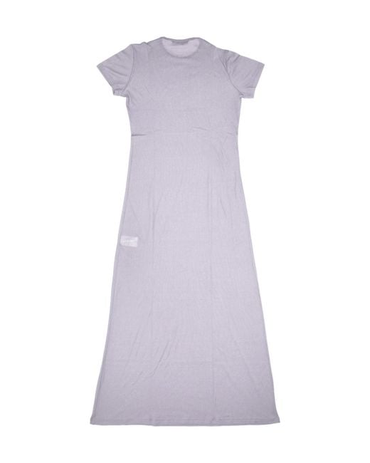 Lela Rose Purple Crew-Neck Midi Dress