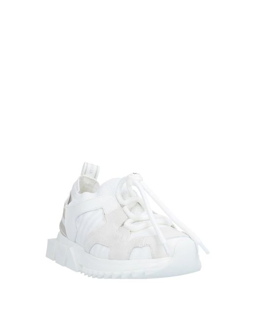 Dolce & Gabbana White Solid Color Sneakers