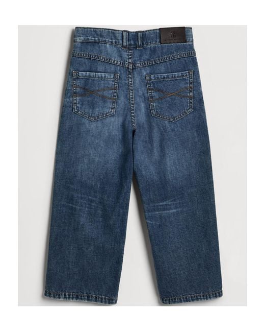 Brunello Cucinelli Blue Five-Pocket Jeans for men
