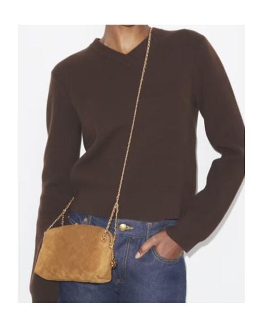 Tory Burch Natural Fleming Soft Crossbody Bag
