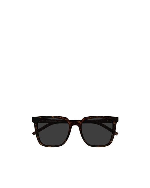 Saint Laurent Black Eyewear Sl M146 Square Sunglasses