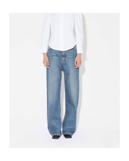 Alaïa Blue Jeans With Belt Loops