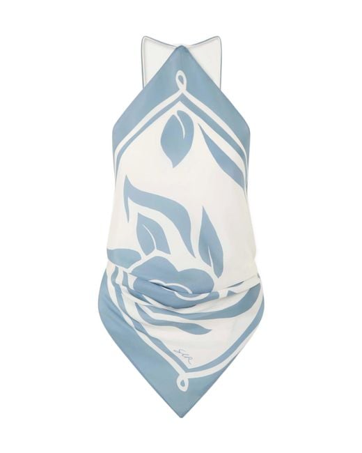 Sir Blue Lilou Printed Scarf Top