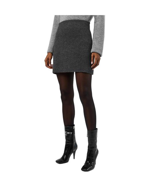 Givenchy Gray Fluid Midi Skirt