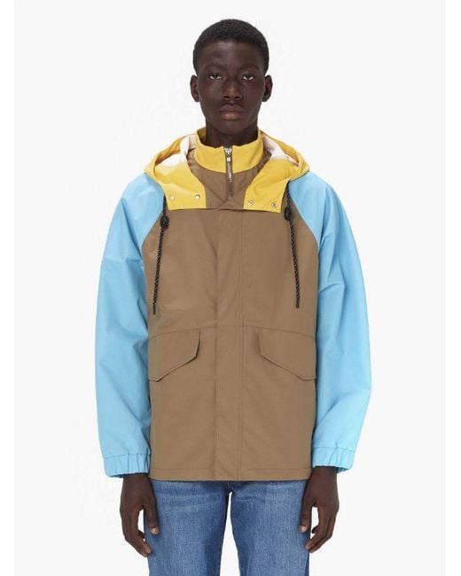 J.W. Anderson Green Colour-Block Parka Jacket for men