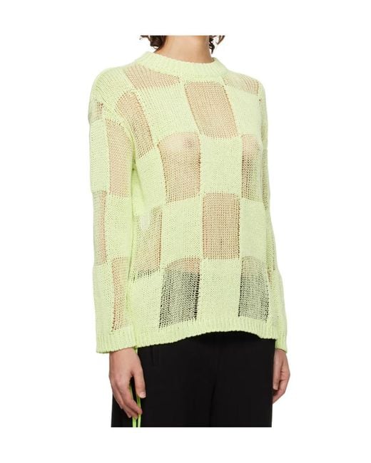 OPEN YY Multicolor Plaid Sweater