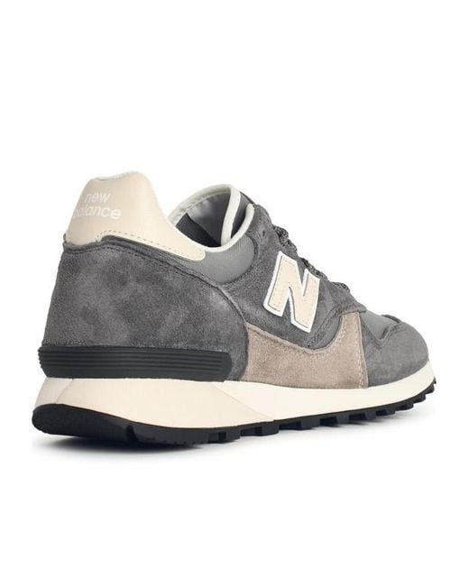 New Balance Gray '475' Fabric And Suede Sneakers for men
