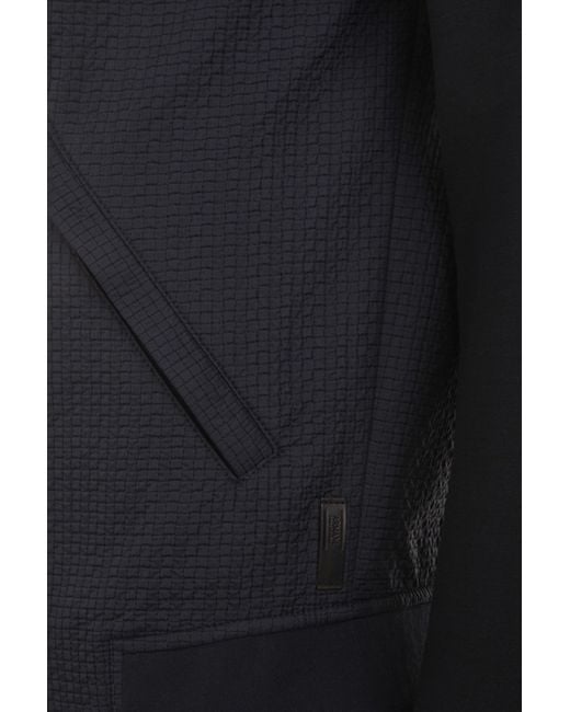 Armani Collezioni Black Zipper Casual Jacket for men