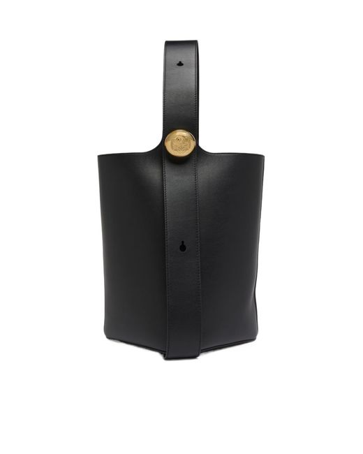 Loewe Black Pebble Bucket Shoulder Bag