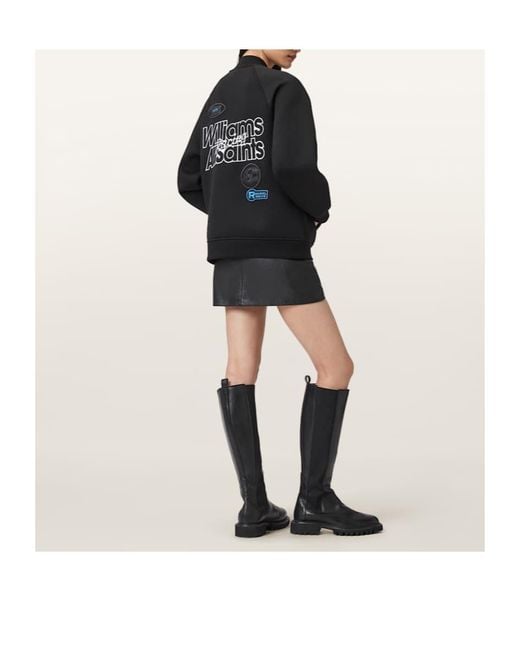 AllSaints Black Williams X Snap-Button Jacket