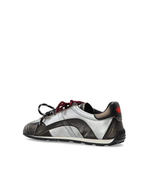 DSquared² Black Lace-Up Sneakers