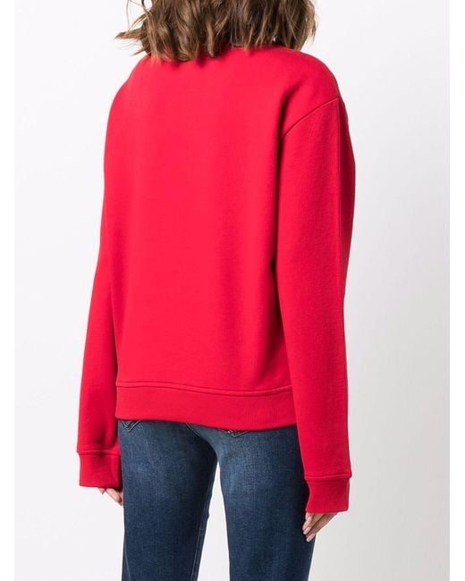 Moschino Pink Heart-Patch Sweatshirt