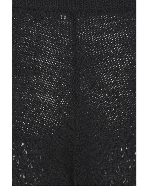 ROTATE BIRGER CHRISTENSEN Black Wide Trousers