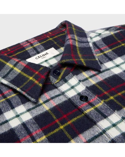 Céline Blue Relaxed Shirt for men