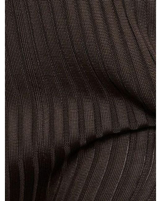 Jil Sander Brown Rib Horn Casual Pants