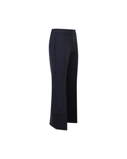 Max Mara Blue Elastic Waist Casual Pants