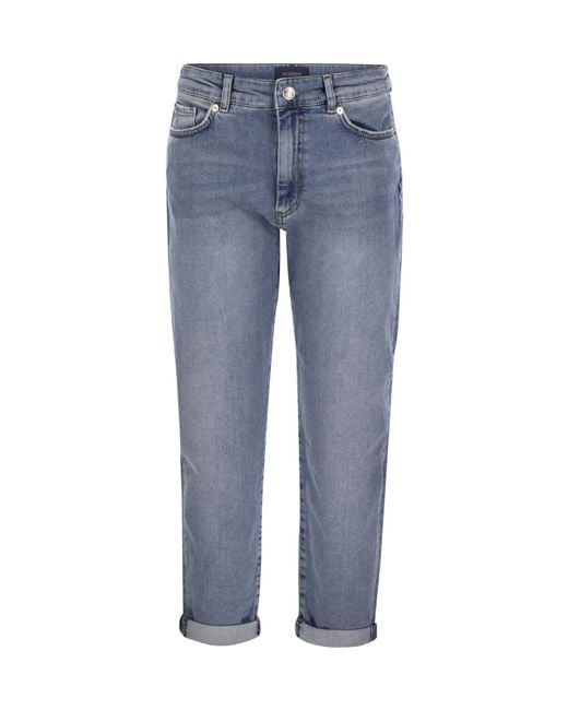 Sportmax Blue Navata Boyfriend Jeans