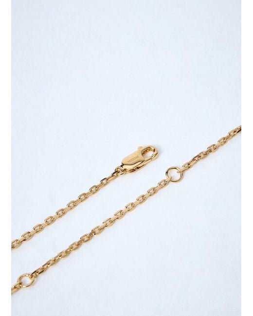 Totême  White Totême Dropped Y-Shaped Necklace