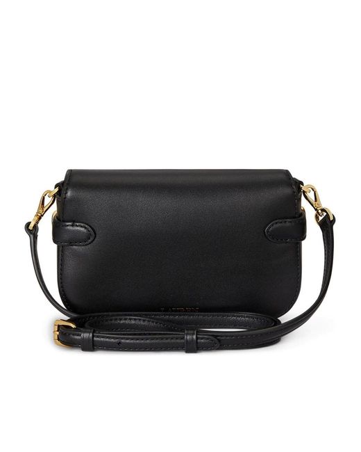 Ralph Lauren Black Blaike Leather Shoulder Bag
