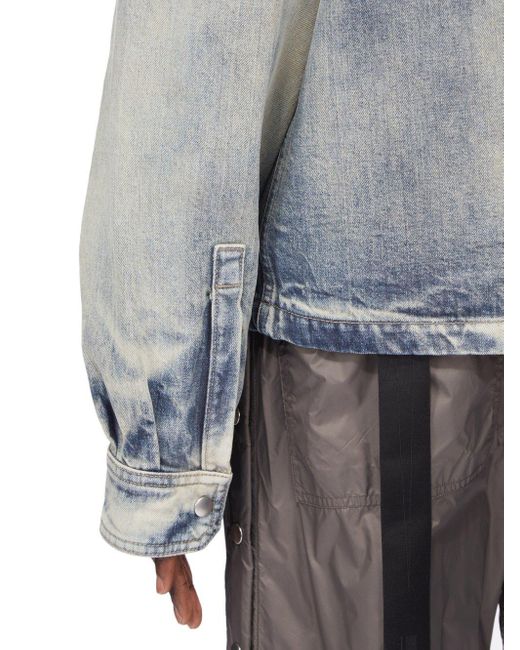 Rick Owens Gray Concealed Zipfront Jacket for men