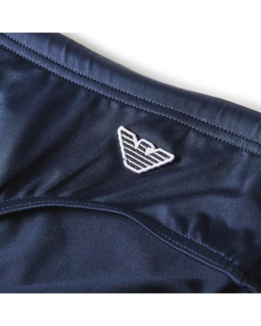 Emporio Armani Blue Simple Swimming Trunks for men