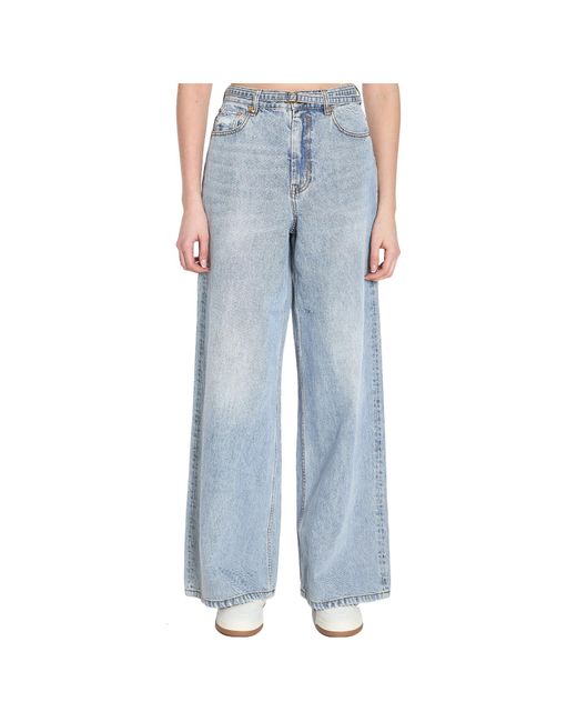 Zimmermann Blue Illuminate Relaxed Flare Jeans