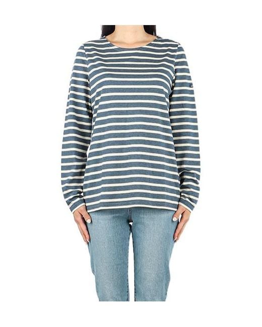 Saint James Blue Striped T-Shirt