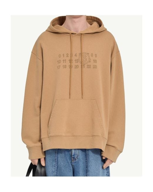 MM6 by Maison Margiela Natural Numeric Sweatshirt for men