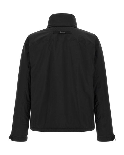 Herno Black Laminar Gore-Tex Padded Jacket for men