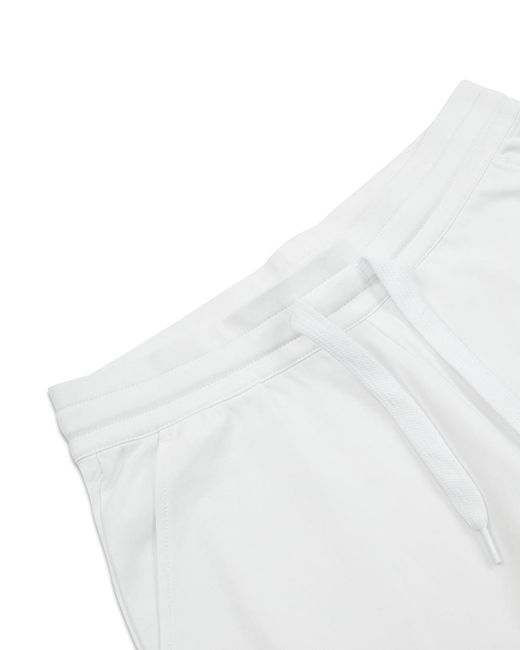 EA7 White Logo Printed Sweatpants