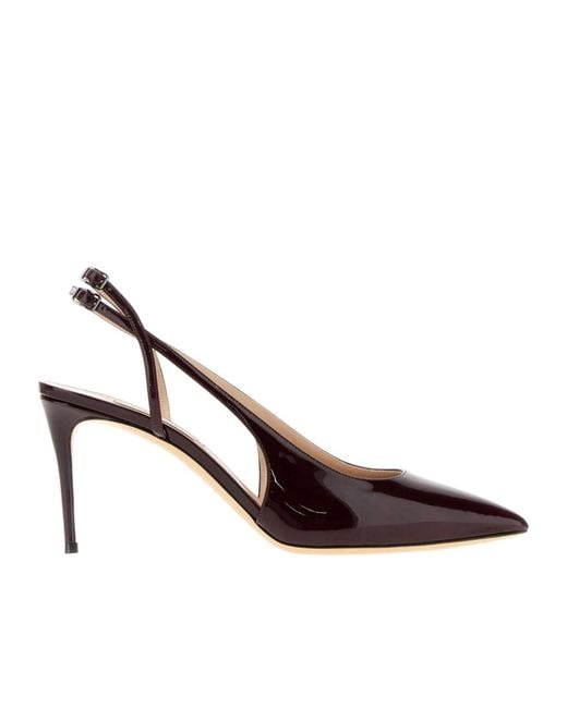 Casadei Brown Chanel Slingback Heeled Pumps